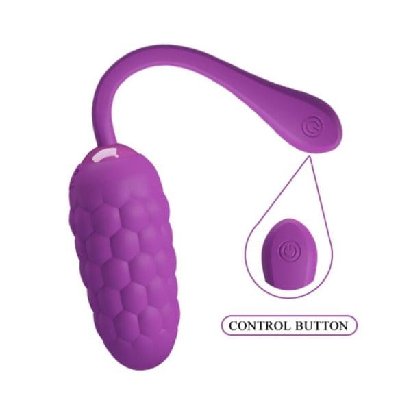 PRETTY LOVE - VIBRATING EGG WITH PURPLE RECHARGEABLE MARINE TEXTURE 8